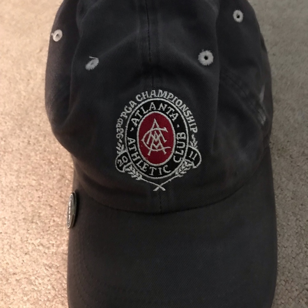 PGA Atlanta Athletic Club golf hat including a PGA clip on pin.